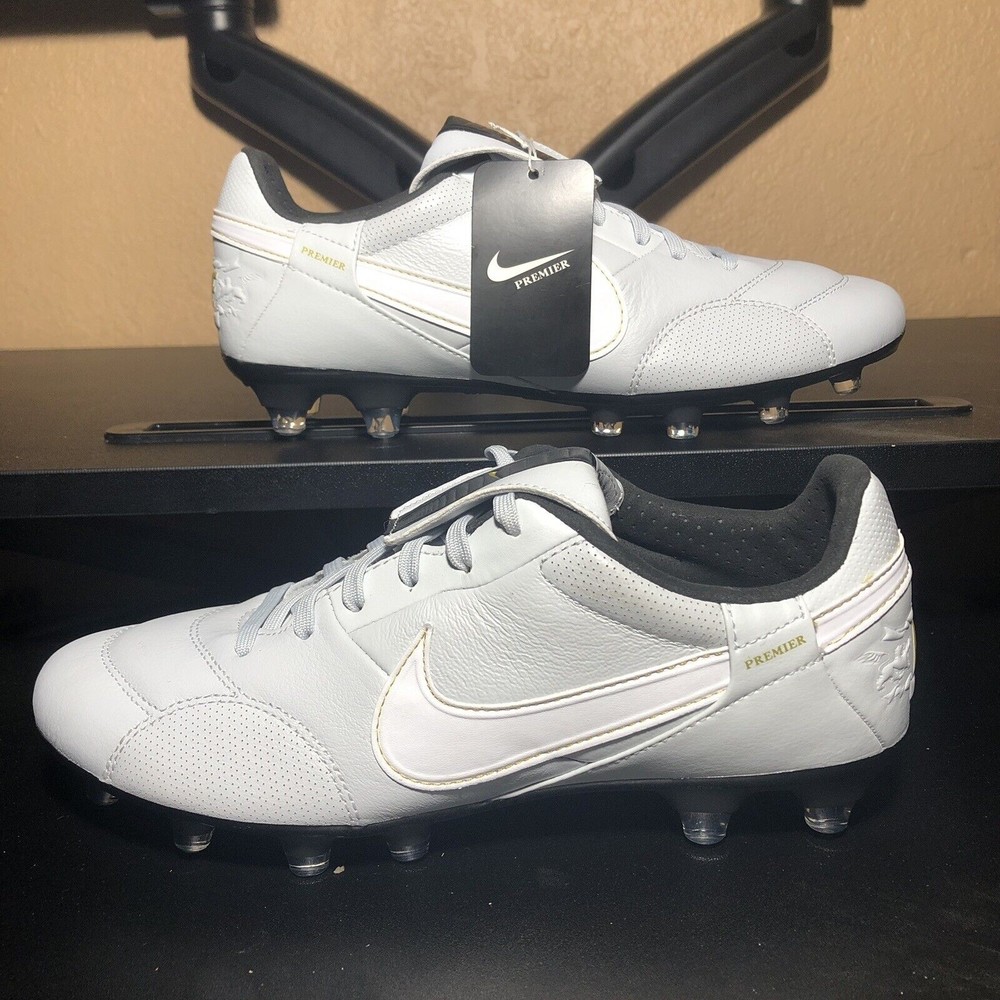 Nike Premier 3 FG Mens Size 6.5 Soccer Cleats Platinum White Shoes AT5889-011